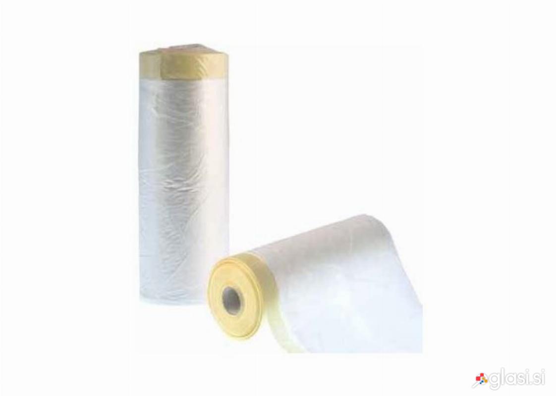Slikopleskarska zaščitna folija s trakom 270cm x 20m