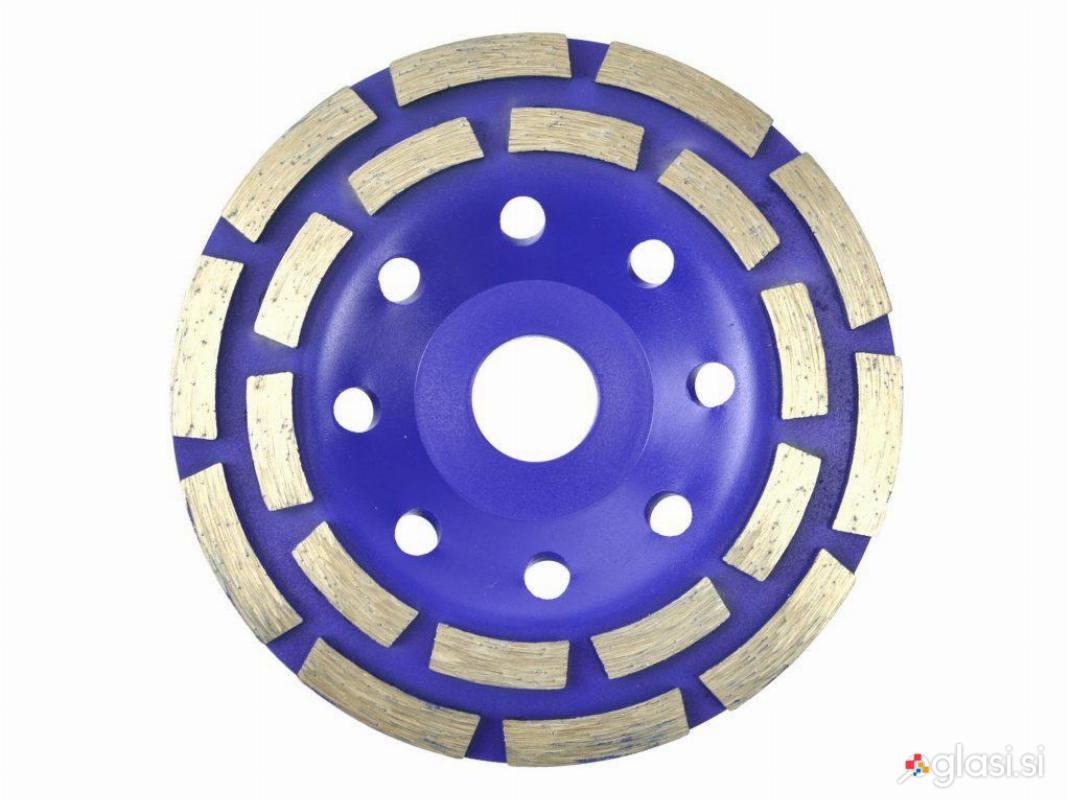 Diamantna plošča za brušenje betona 125mm dvovrstna