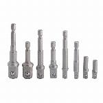 Adapter za vijačenje 1/4 3/8 1/2 - 8 delni set