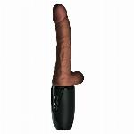 TOPLOTNI VIBRATOR King Cock Plus Triple Threat Brown