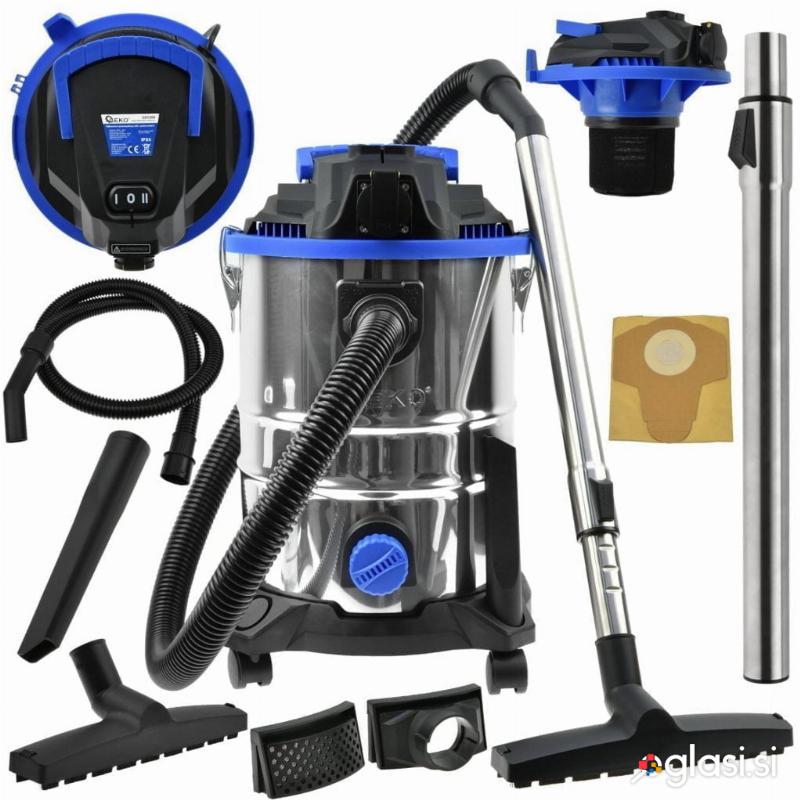 25L Industrijski sesalnik mokro suhi 1400W + vtičnica