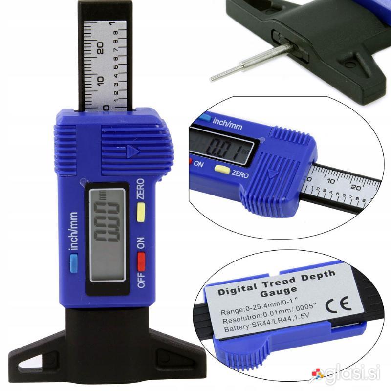 Digitalni merilnik globine profila pnevmatik 0-25mm z LCD