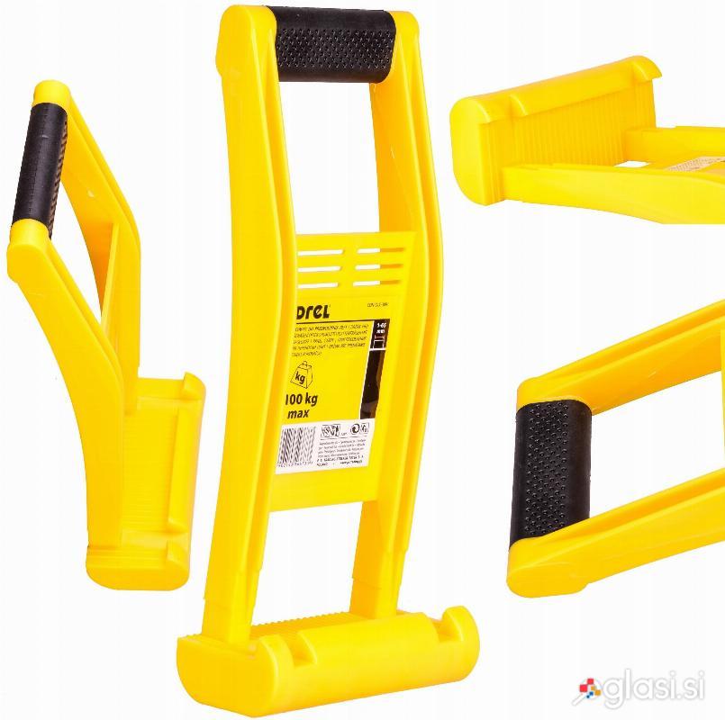 Držalo za nošenje mavčnih in OSB plošč