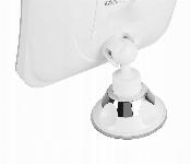 Povečevalno vrtljivo kozmetično ogledalo z LED osvetlitvijo in prisesekom 16cm