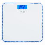 LED osebna elektronska osvetljena LCD steklena tehtnica do 180kg