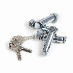 Zložljiv stebriček za parkirni prostor s ključavnico in odsevnimi trakovi 48x70c