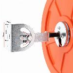 Okroglo prometno konveksno ogledalo 30cm 160° + nosilec