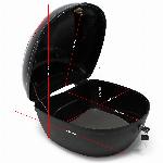 Univerzalni motoristični kovček za čelado 22L odsevniki črn