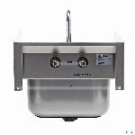 Stenski inox umivalnik s 3-stransko zaščito + armatura