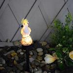 Solarna dekorativna LED vrtna svetilka kakadu 42cm 2W