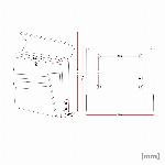 Moderni poštni nabiralnik z režo za časopis antracit + inox