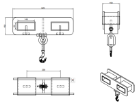 Kljuka za vilice - 3000 kg
