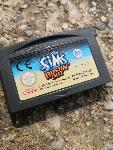 2 x Nintendo game boy advance igra,Sims bustin out,schlümpfe