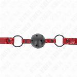 GAG Kink Shiny Leatherette Red/Black (4,5 cm)
