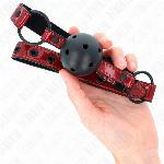 GAG Kink Shiny Leatherette Red/Black (4,5 cm)