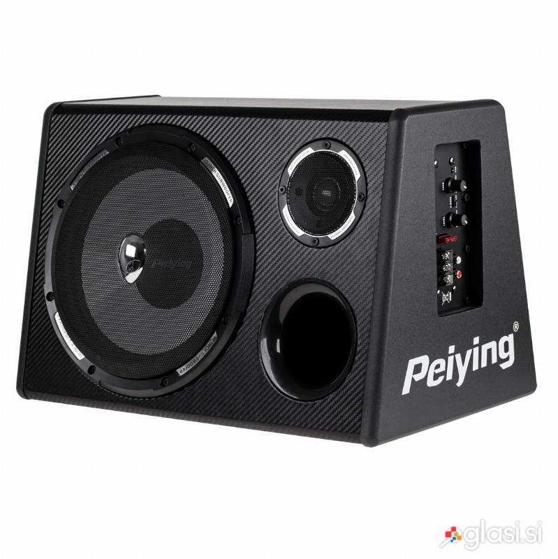 12V 200W aktivni avtomobilski subwoofer 10"