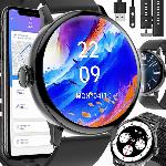 Inox LCD pametna ura touch 2 pasova BT 5.0 Android in iOS LUXURY črna