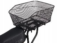 Kovinska kolesarska košara za prtljažnik kolesa črna 33cm