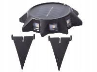 Vrtna solarna 8 LED talna svetilka 3000K