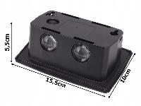 Solarna 1500mAH LED RGB dekorativna fasadna svetilka senzor mraka