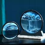 3D namizna steklena peščena slika 18cm MIX