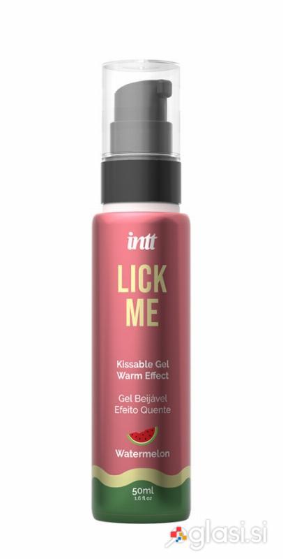 STIMULACIJSKI GEL Intt Lick Me Watermelon - oralni seks, okus lubenice
