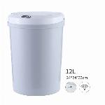 Aku. senzorski brezkontaktni koš za smeti 12L avtomatsko odpiranje siv