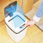 Senzorski brezkontaktni koš za smeti 10L avtomatsko odpiranje bel