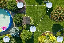 Set 2x solarni aku. 600mAh LED odganjalec voluharjev miši in krtov do 1000m2