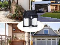 Solarna LED stenska svetilka s senzorjem gibanja 1200lm