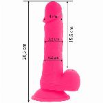 VIBRACIJSKI PENIS Diversia Flexible Pink (20,5 cm)