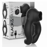 VIBRACIJSKI EREKCIJSKI OBROČEK Black & Silver