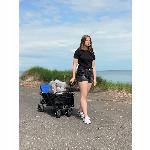 Zložljiv transportni voziček buggy za plažo in kampiranje do 100kg