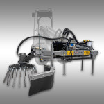 Krtača za plevel Jansen WKB-70, odstranjevalec plevela, hidravlični