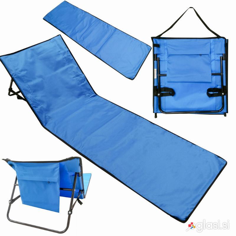Oxford podloga za na plažo z naslonjalom 150x47cm ležalnik