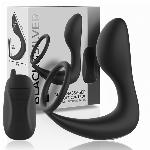 STIMULATOR PROSTATE Black & Silver Remote Control