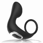 STIMULATOR PROSTATE Black & Silver Remote Control