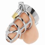 KLETKA ZA PENIS Addicted Toys Silver Lock (S)