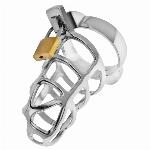 KLETKA ZA PENIS Addicted Toys Silver Lock (S)