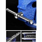 Večnamenski vrtljiv namizni ključavničarski primež in nakovalo 125mm moder