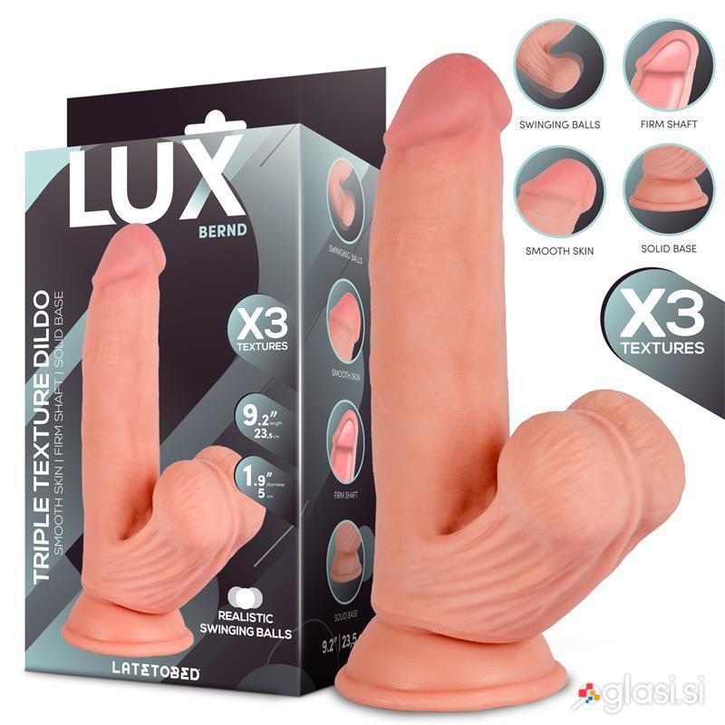 DILDO Lux Bernd Tripple Density With Swinging Balls 