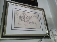 France Slana, akvarel, Petelin umetniško delo prodam