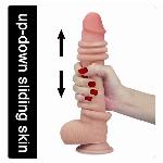 DILDO Lovetoy Sliding Skin 1 Dual Layer 9"