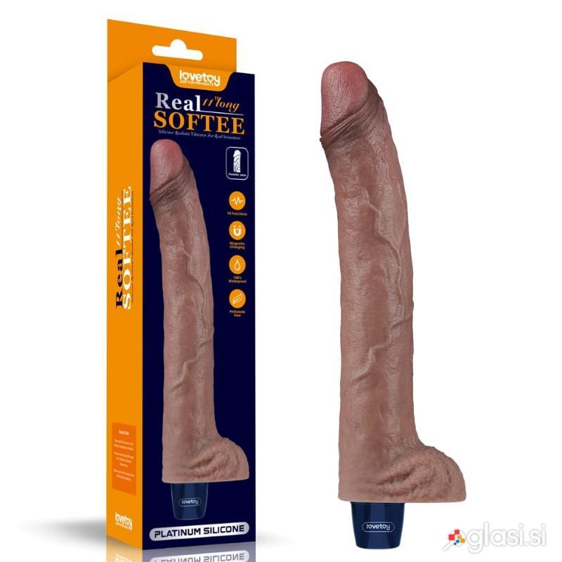 VIBRACIJSKI PENIS Lovetoy Real Softee Flesh 10,6''