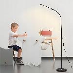12W LED gibljiva talna svetilka 180cm USB črna