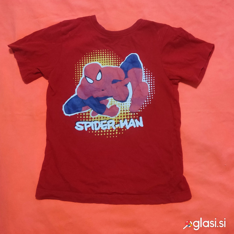 Spider-man kratka majica +Bela majica 6-8 let