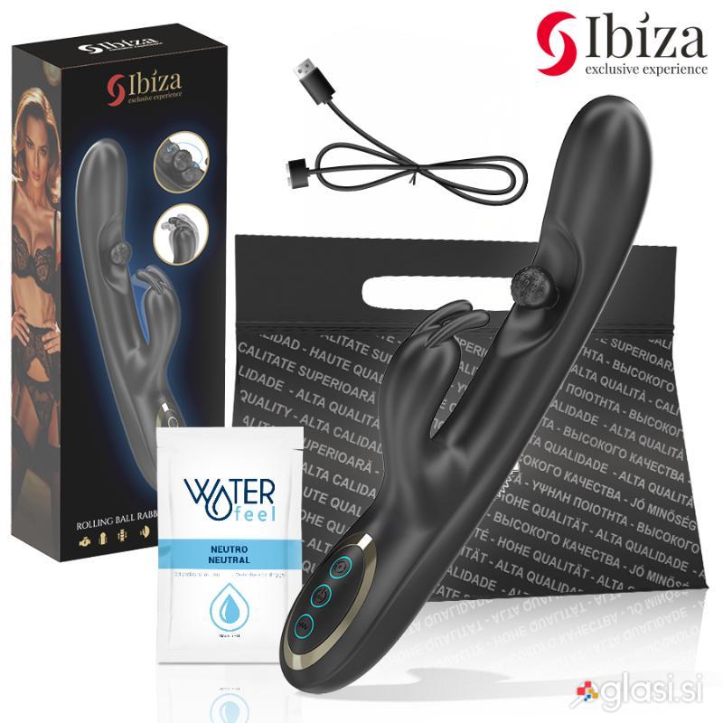 VIBRATOR RABBIT Ibiza With Massaging Rolling Pearl