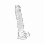 DILDO Loving Joy With Balls Clear 8''