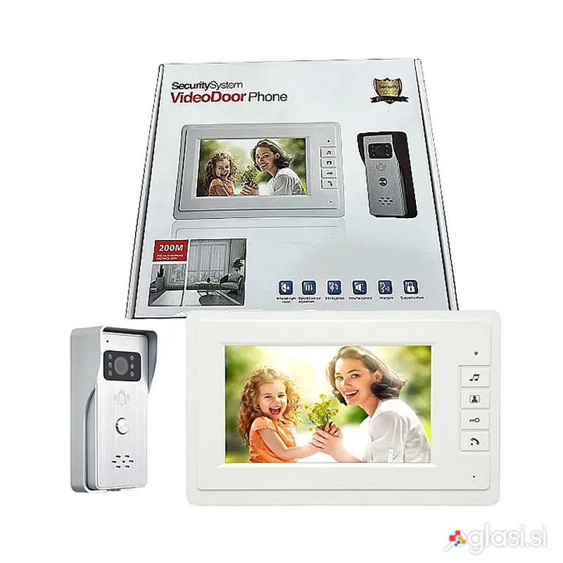 Set LCD video domofon in zvonec s kamero videofon IR 7"
