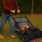 Mehanski pobiralec listja in trave zbiralnik listja